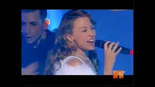 Kylie Minogue - Red Blooded Woman (Live at TRL:UK 1/3/2004) (HD Upscale)