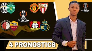 Pronostic foot LIGUE EUROPA : Mes 4 PRONOSTICS (League Europa). Pronos King.