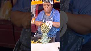 Easy Pineapple Cutting Skill -Fruits Cutting Skill