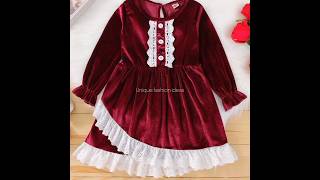 Velvet Frock Design For Babygirl 2024 #velvet #frockdesign2024  #velvetfrock