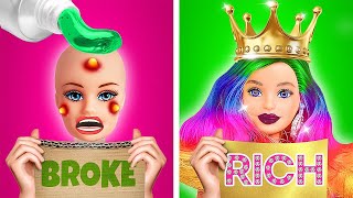 BROKE VS RICH Doll Gadgets and Hacks | Awkward Moments by TeenVee