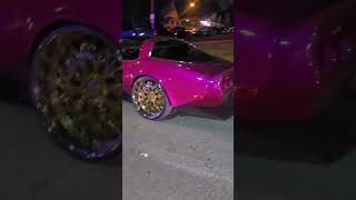 female owned corvette on 26 inch savini wheels #viral #youtubeshorts #youtube #cars #explore #fyp #i