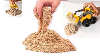 Magic Kinetic Sand with Crane and Dump Truck