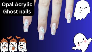 Opal Acrylic Ghost nails