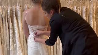 How To: Lace Up A Wedding Dress