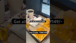 Mcdonalds new offer😍 || Get 5 items at just ₹149/- || Code: YMK149 || Details in description