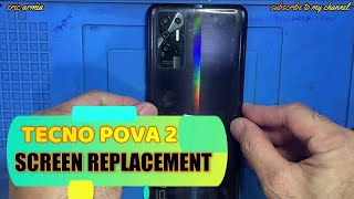 TECNO POVA 2 - (LE7, LE7n) - LCD SCREEN REPLACEMENT - DISPLAY CHANGE