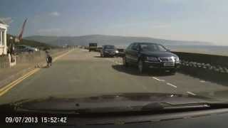 drive around barmouth in wales, 9 july 2013