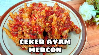 Resep Ceker Mercon|| Pedes Ndower Enak pedas manis #cekermercon #pedas