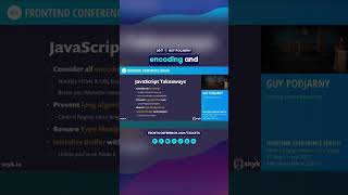Secure Your JavaScript: Best Practices | Guy Podjarny 2017 #FrontZurich #shorts
