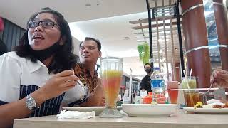 mukbang di Q mall martapura kalsel