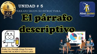 3° SEC  UNIDAD # 5 EL PÁRRAFO DESCRIPTIVO