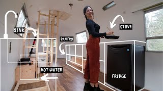 Building a Dream Kitchen in Tiny Home with Zero Experience | DIY Cabinetry & Countertops