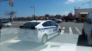 NYPD - illegal turn, using cellphone at the same time (NO EMERGENCY)