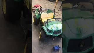 Peg Perego john deere gator convert to car battery power