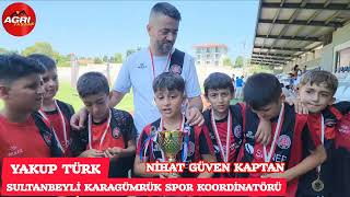 Sultanbeyli Karagümrük Spor koordinatörü Yakup Türk miniklerin futbolunu Futbol turnuvası