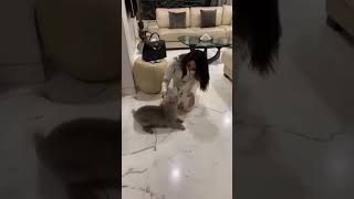 Tamannah Bhatia|| playing with her pet after recovering from covid 😘#tamannah