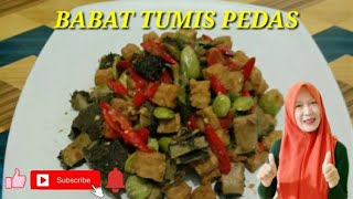 CARA MEMBUAT BABAT TUMIS PEDAS