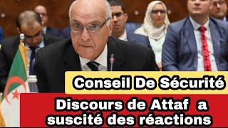 Algérie : Conseil De Sécurité conflit israelo palestinien