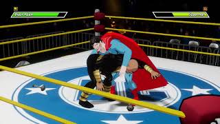 Superman VS Black Adam Action Arcade wrestling