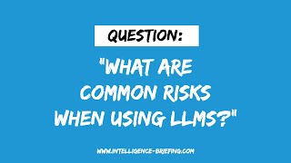 What Are Common Risks When Using LLMs? (Guest: Steve Wilson)