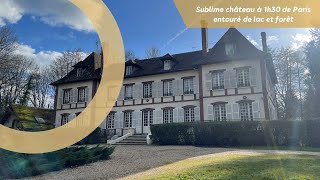 À VENDRE - Sublime château et son environnement exceptionnel de lac et forêt