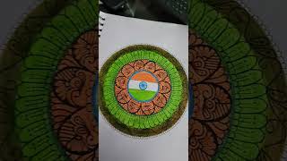 Independence Day Mandala | Indian Flag Mandala | Colorful Mandala Tricolor | Jai Hind