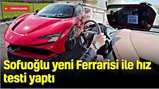 Kenan Sofuoğlu, Ferrarisi ile hız testi yaptı!