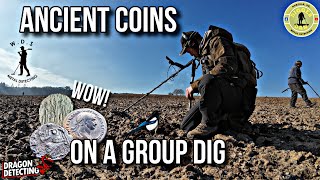 Ancient Coins On A Group Dig | Metal Detecting UK | Stunning Norfolk Land |Minelab Manticore #silver