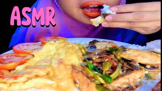 ASMR NASI TELOR DADAR TONGKOL CABE IJO ll ASMR INDONESIA ll EATING SOUND