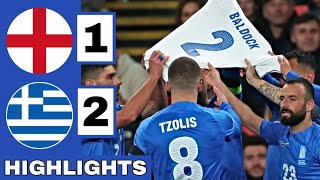 🔵England vs Greece (1-2) Extended HIGHLIGHTS | UEFA Nations League