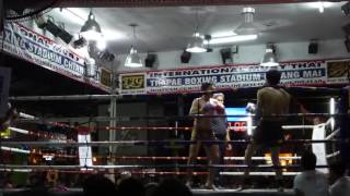 Match boxe thaï, Thapae stadium, Chiang Mai