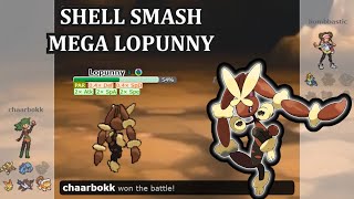 SHELL SMASH LOPUNNY MEGA IS SO GOOD IN POKEMON  SCARLET AND VIOLET