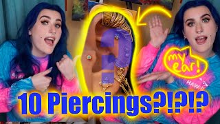 Left Ear Piercing Tour! | Piercings, Jewelry, Pain-Scale |