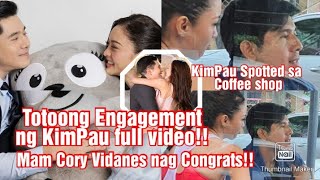 KimPau Real Engagement Full Video/Cory Vidanes kinongratulates sila Kim and Pau#trending #duoshowbuz