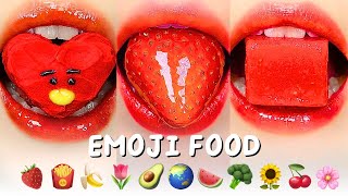 Satisfying ASMR Eating EMOJI FOOD CHALLENGE Mukbang Compilation 먹방