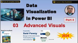 Data Visualisation in Power BI: 03 Advanced Visuals Part 4 (Arabic)