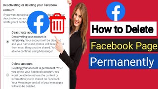 How to delete Facebook page Permanently (2022) |  How to delete facebook page