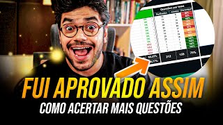 COMO SAIR DOS 70% DE ACERTO EM QUESTÕES E SER APROVADO EM CONCURSO