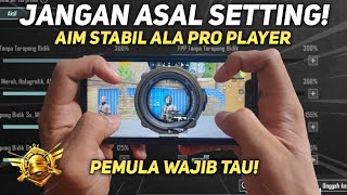 KESALAHAN CARA SETTING SENSITIVITAS PUBG MOBILE TERBAIK GYROSCOPE DAN NO GYROSCOPE