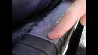 How to repair cracked plastic car radiator with J-B weld epoxy and Kevlar