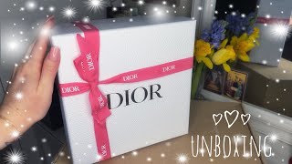 🤍 Unboxing Dior ✨ Gold Welcome Gift 🎁