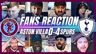 SPURS & VILLA FANS REACTION TO ASTON VILLA 0-4 SPURS | PREMIER LEAGUE