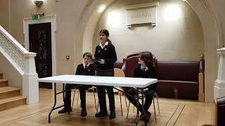 Rotary Youth Speaks Debate Jafar Hall Eton College - Trevelyan debating "Violent Video Games"