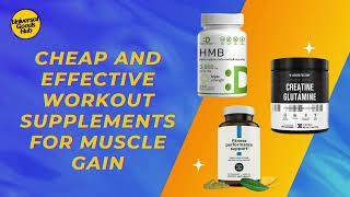 Cheap and Effective Workout Supplements for Muscle Gain - Universal Goods Hub