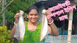 জামাইষষ্ঠী স্পেশাল ইলিশ মাছ#sanjoy#pushpa#vlog🕉️