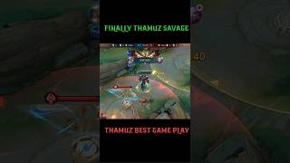 THAMUZ ☠️ SAVAGE GAME PLAY #trending #mobilelegends #YTSHORTS ||THANK YOU FOR SUPPORTING