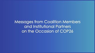 COP26 Statements from Members and Partners - Coalition of Finance Ministers for Climate Action