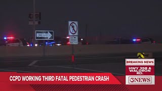 CCPD working fourth local fatal  pedestrian crash in less than 24 hours