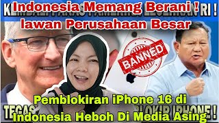 SALUTE ‼️KEBERANIAN INDONESIA BLOKIR IPHONE 16, BIKIN HEBOH MEDIA ASING ❗🇲🇾 REACTION